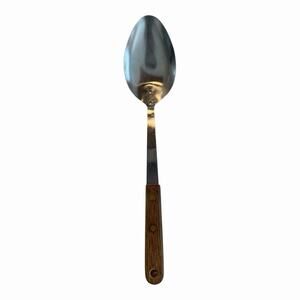 VTG Robinson Kitchenware SPOON 12" Stainless Solid Wood Handle Made In USA